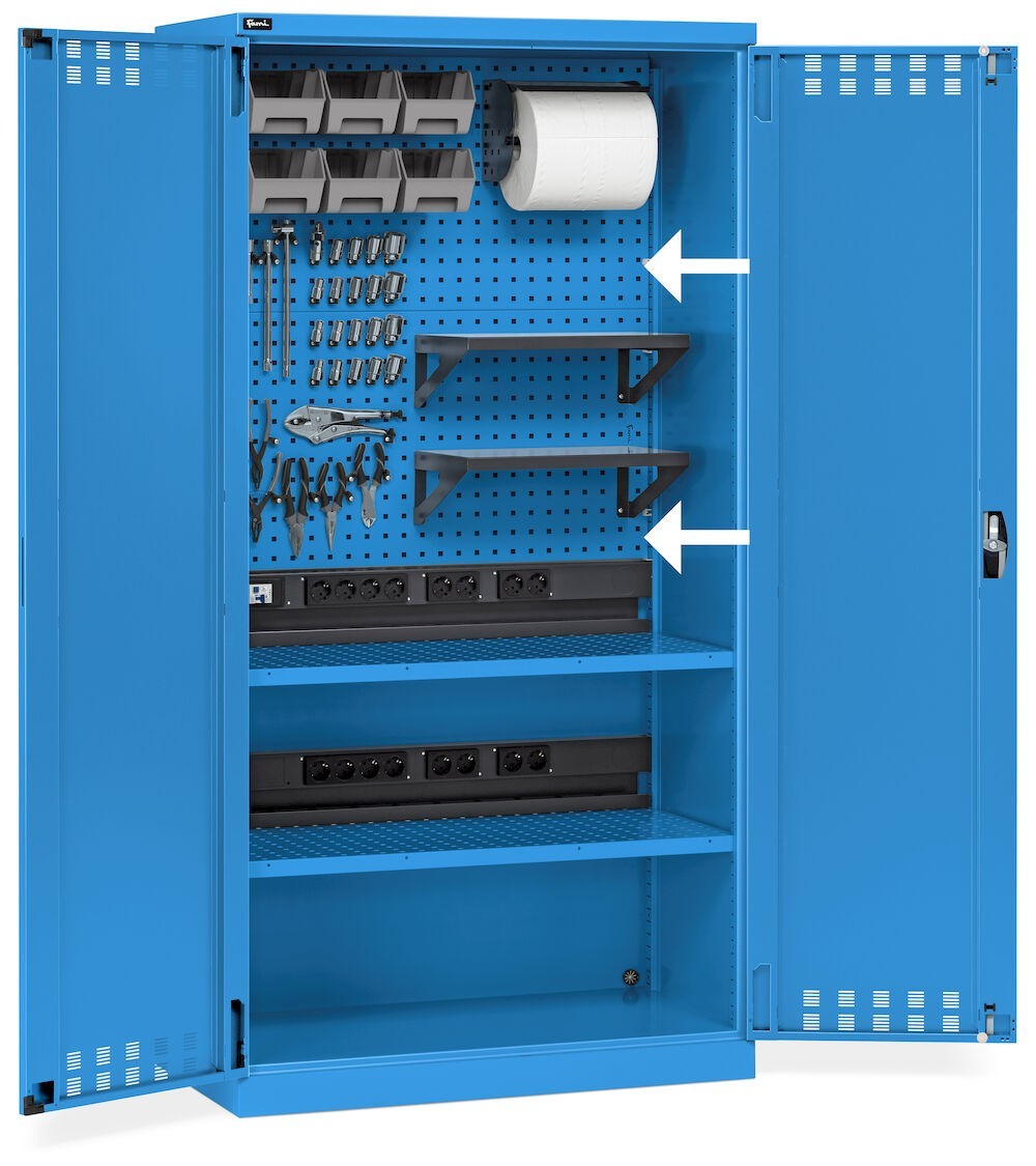 Kit 2 Regale/Paneele für Performance-Garderoben - Maße mm L=995 T=500 A=30
