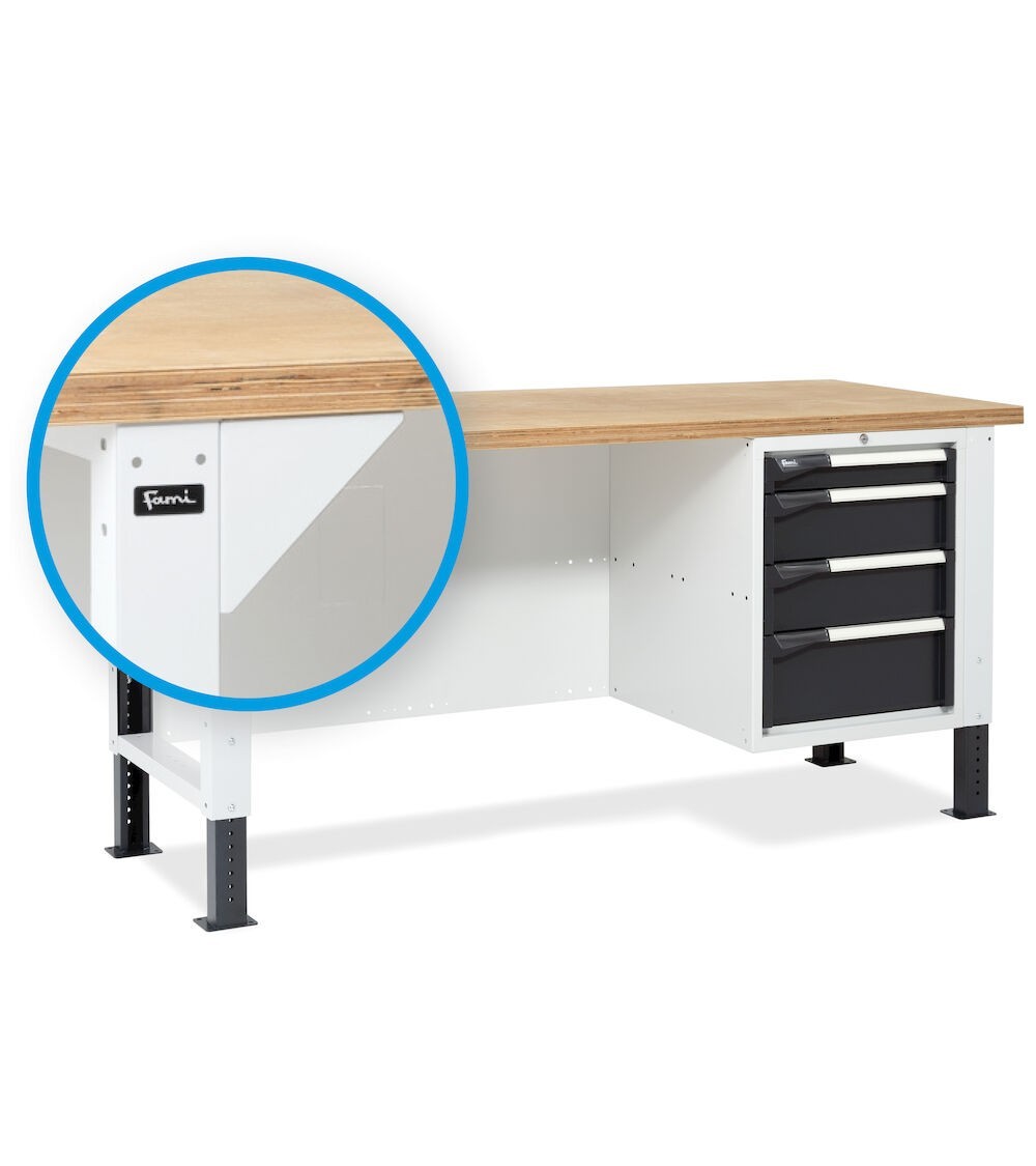 Kit di rinforzo per banco da lavoro Work e BR Grigio