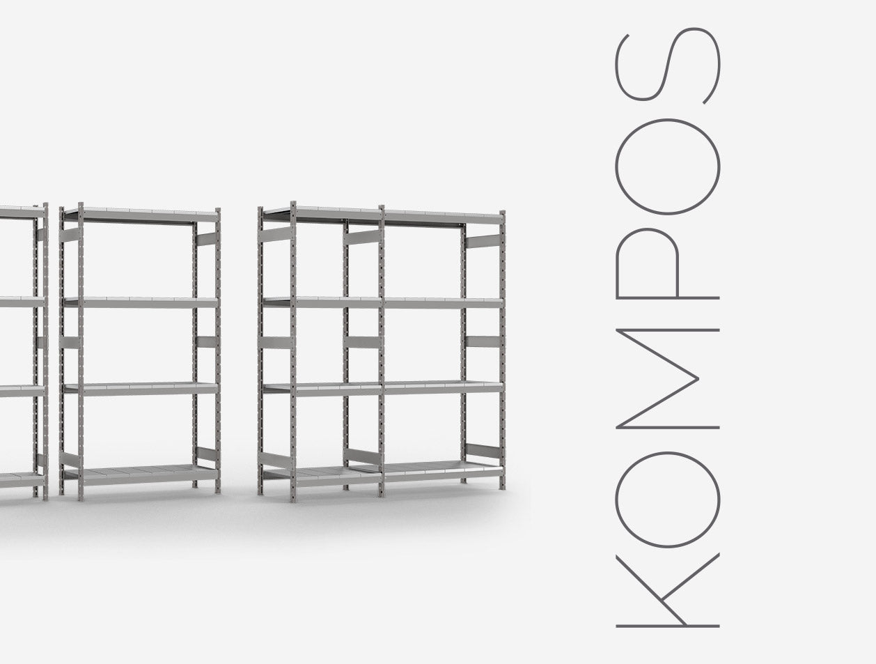 Schwerlastregal mit Fachböden KOMPOS