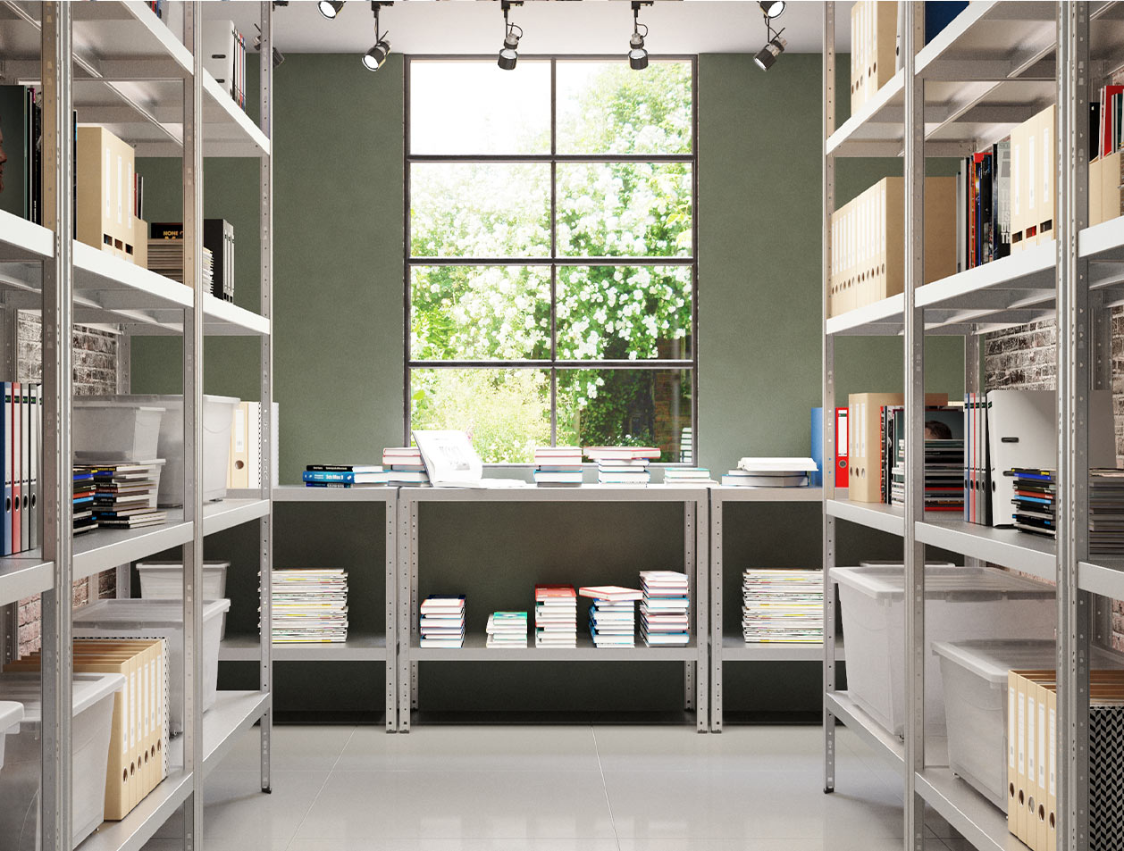Interlocking metal shelving - MACISTE