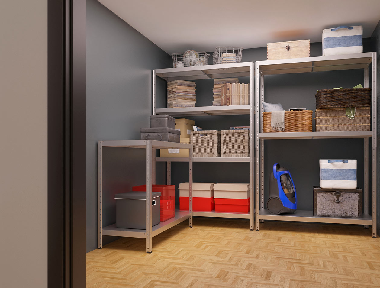 Interlocking metal shelving - MACISTE