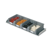 FOX shelf + 4 COMPACT containers size 3A2 - Dim. 974x295 mm
