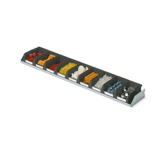 FOX shelf + 9 COMPACT containers size 1 - Dim. 974x150 mm