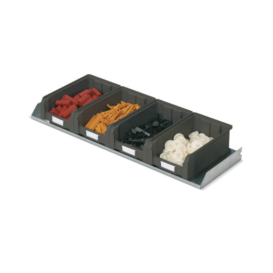 FOX shelf + 4 COMPACT containers size 3A2 - Dim. 974x295 mm