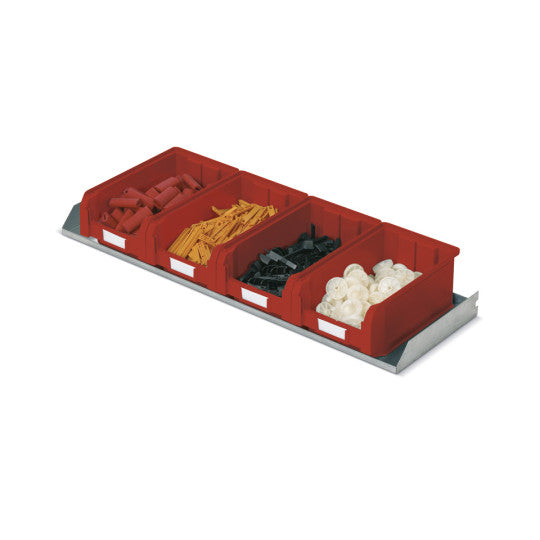 FOX shelf + 4 COMPACT containers size 3A2 - Dim. 974x295 mm