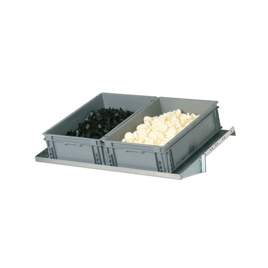 Tiltable FOX shelf + 2 ATHENA 6422A containers - Dim. 955x600 mm