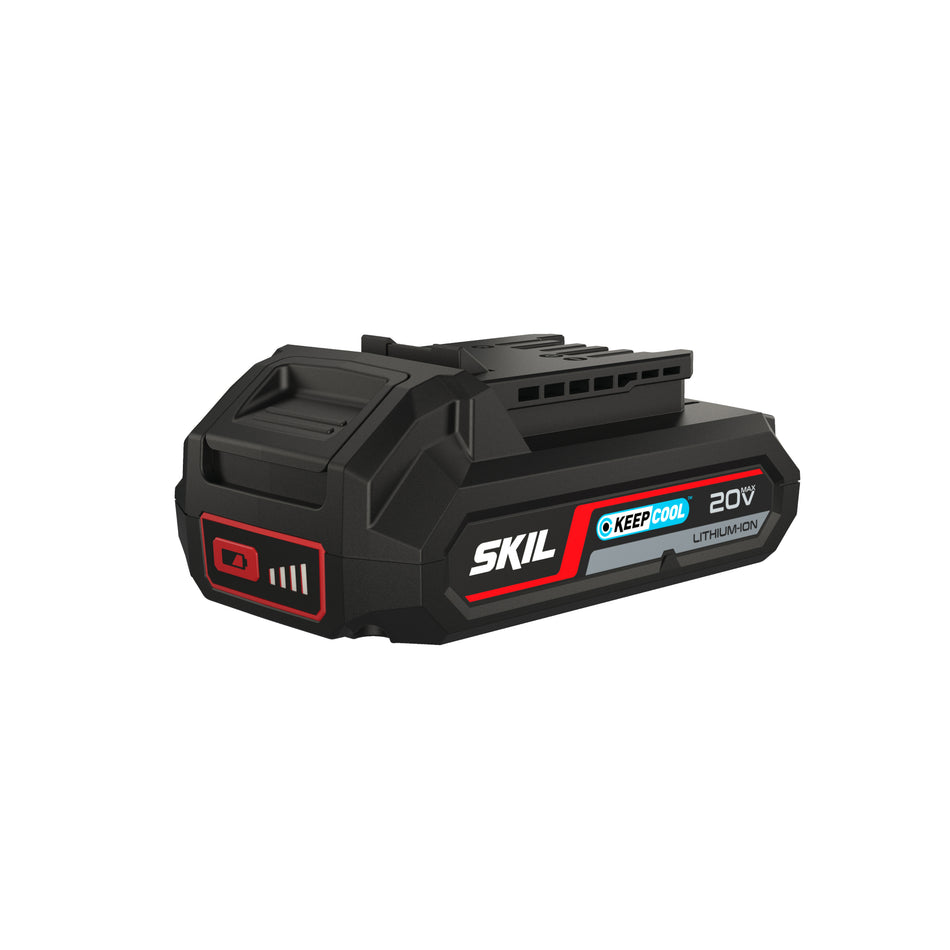 Skil batteria («20v max» da 2,0 ah «keepcool™» al litio) e caricatore