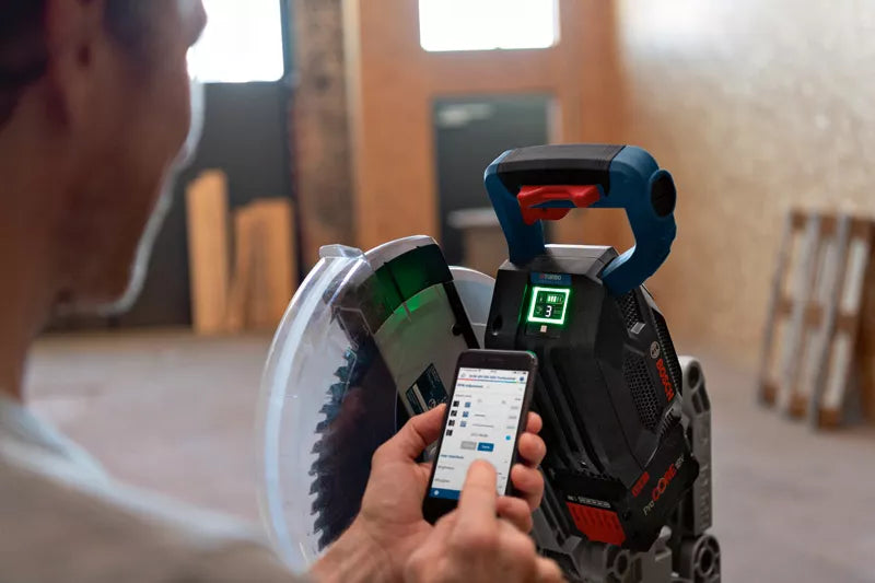 GCM 18V-305 GDC Troncatrice radiale a batteria BITURBO