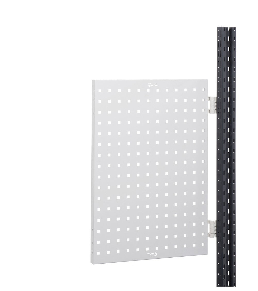 Pannello forato/mensola con cerniere - dim. mm L=647 P=60 A=496