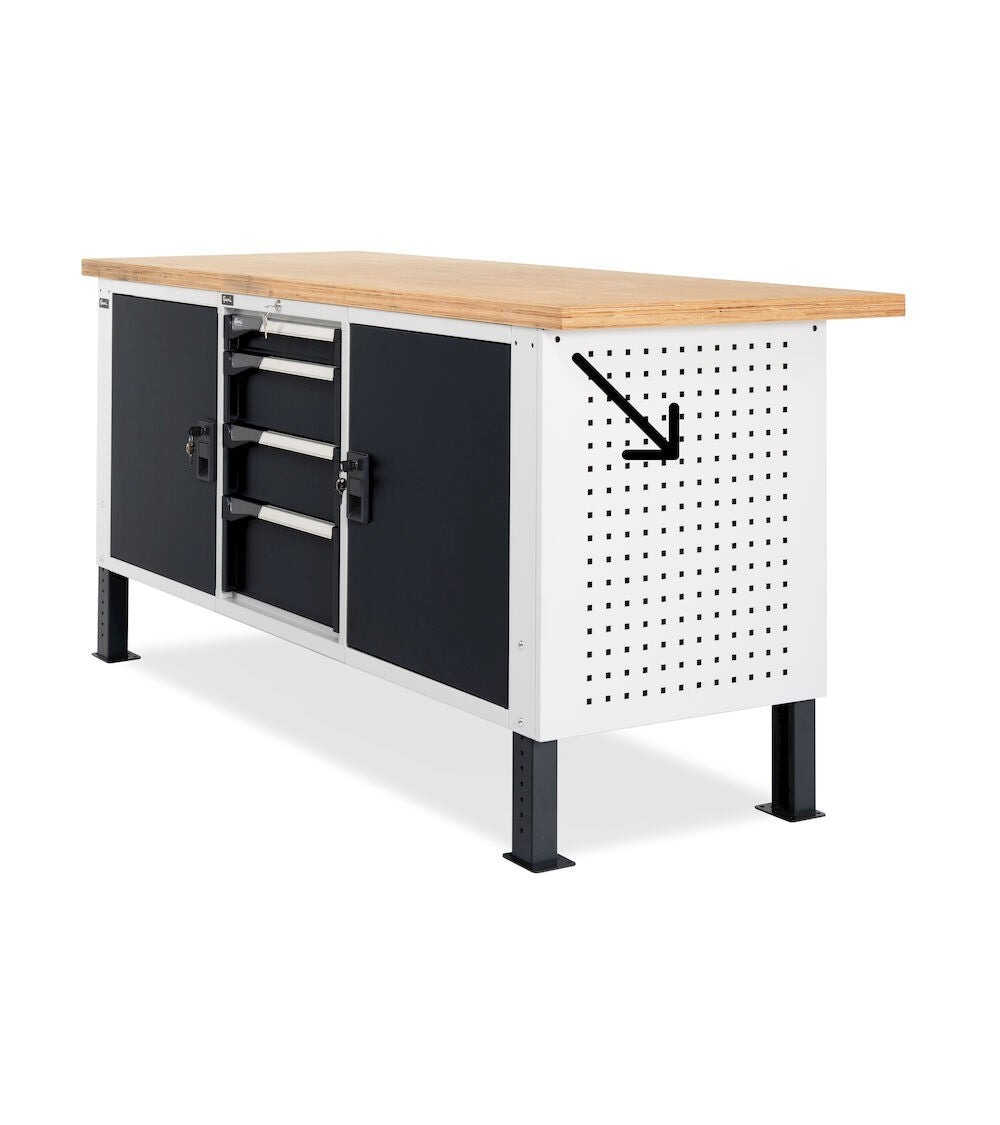 Perforated side panel for Work and BR benches