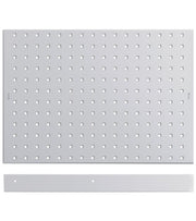 Pegboard/shelf with 1 speaker holder edge