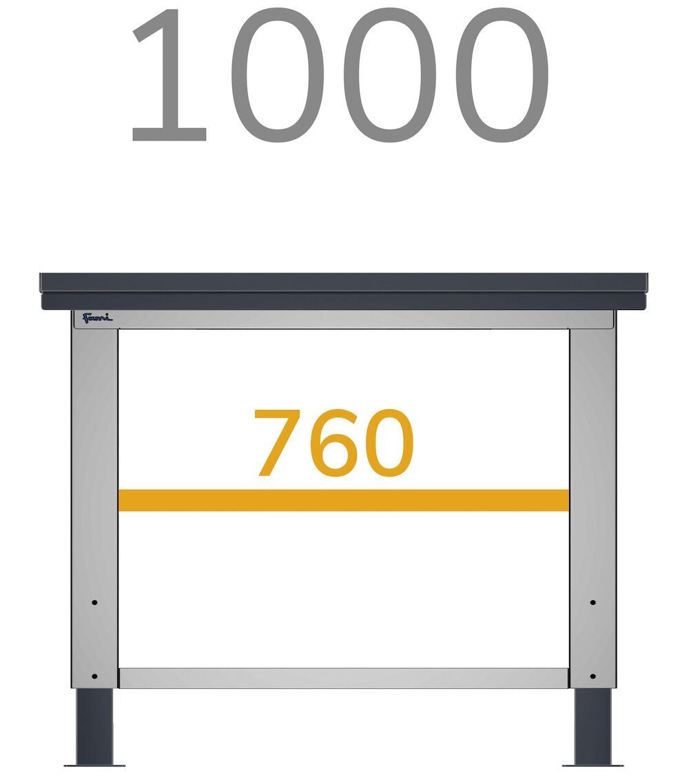 Additional top for Work benches, 760x600x35 mm