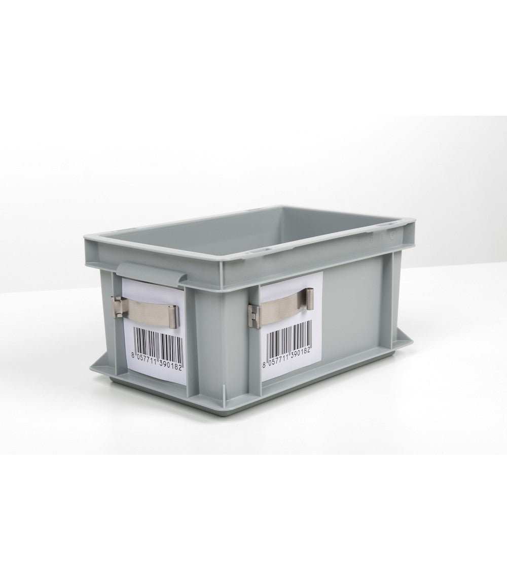 Etikettenhalter für Eurobehälter - Maße mm L=84 T=13 A=20