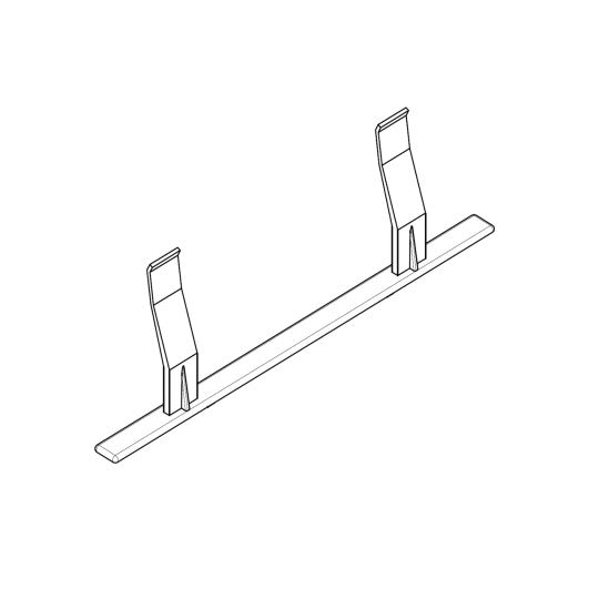 Porta etichette in PP incolore - Dim. 210 x 16.4 x 66 mm
