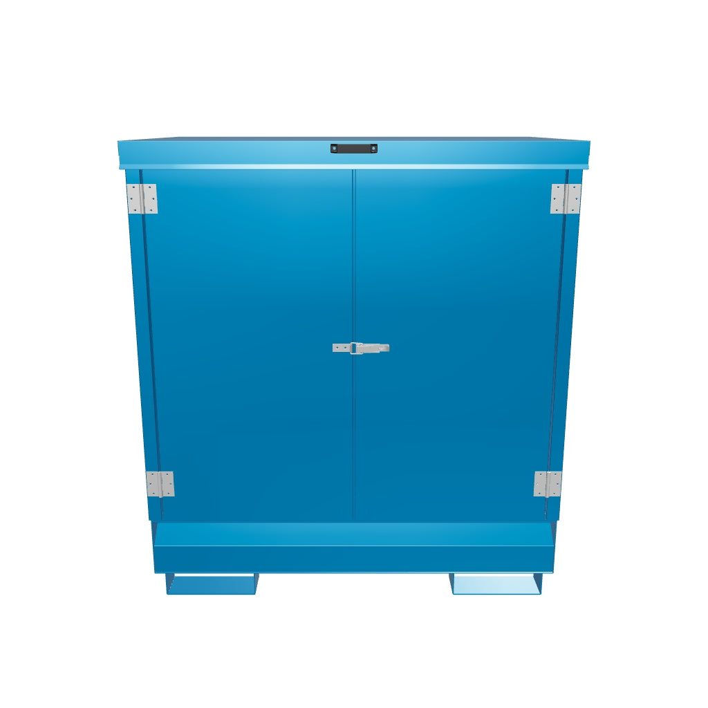 Armadio in metallo per 2 fusti da 200 Lt
