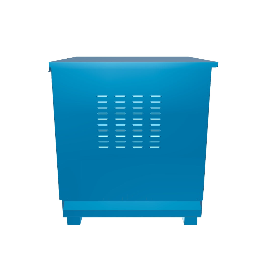 Metal cabinet for 4 200 liter drums