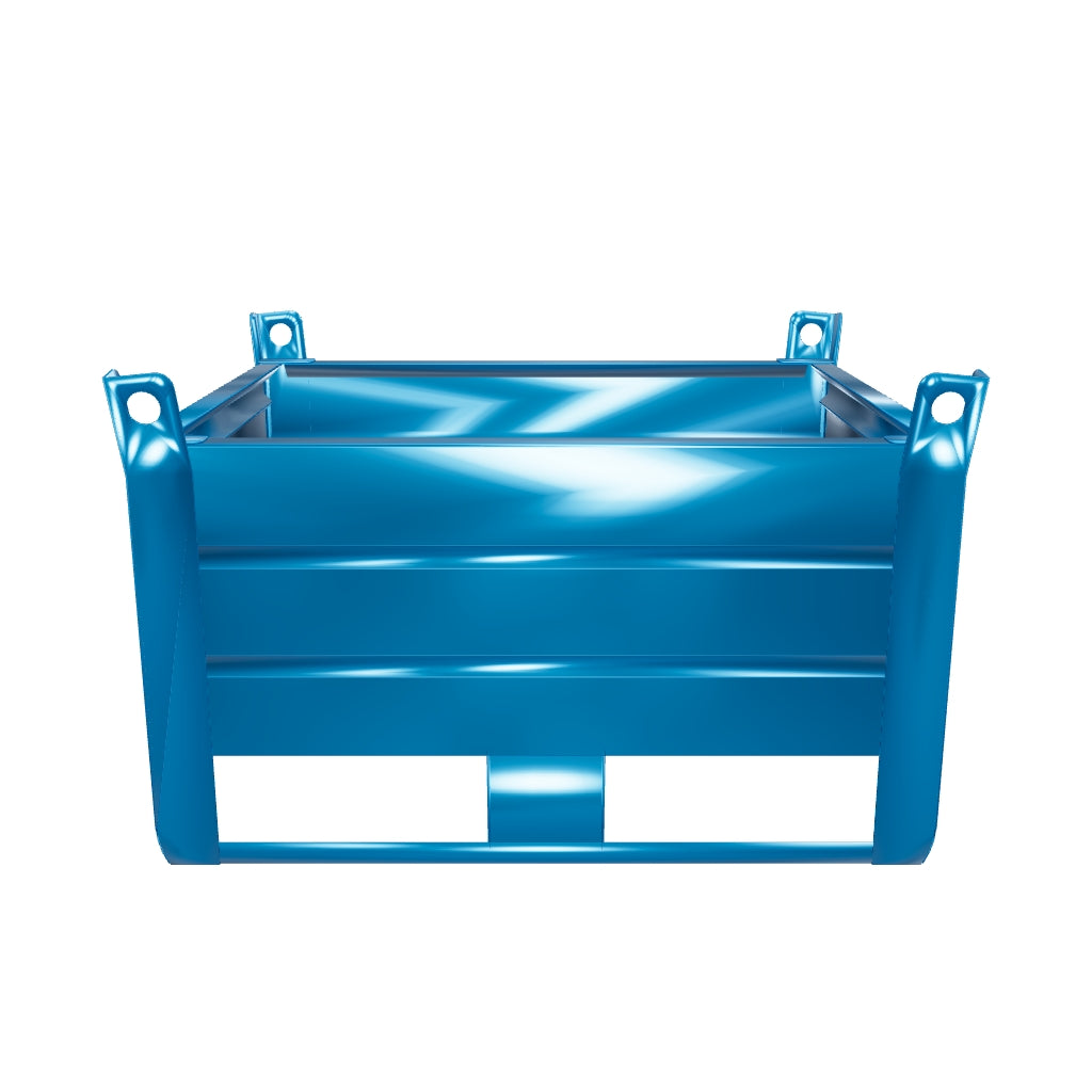 Blechbehälter, Tragkraft 1000 kg - Maße 1200x1000x886 mm - RAL 2004