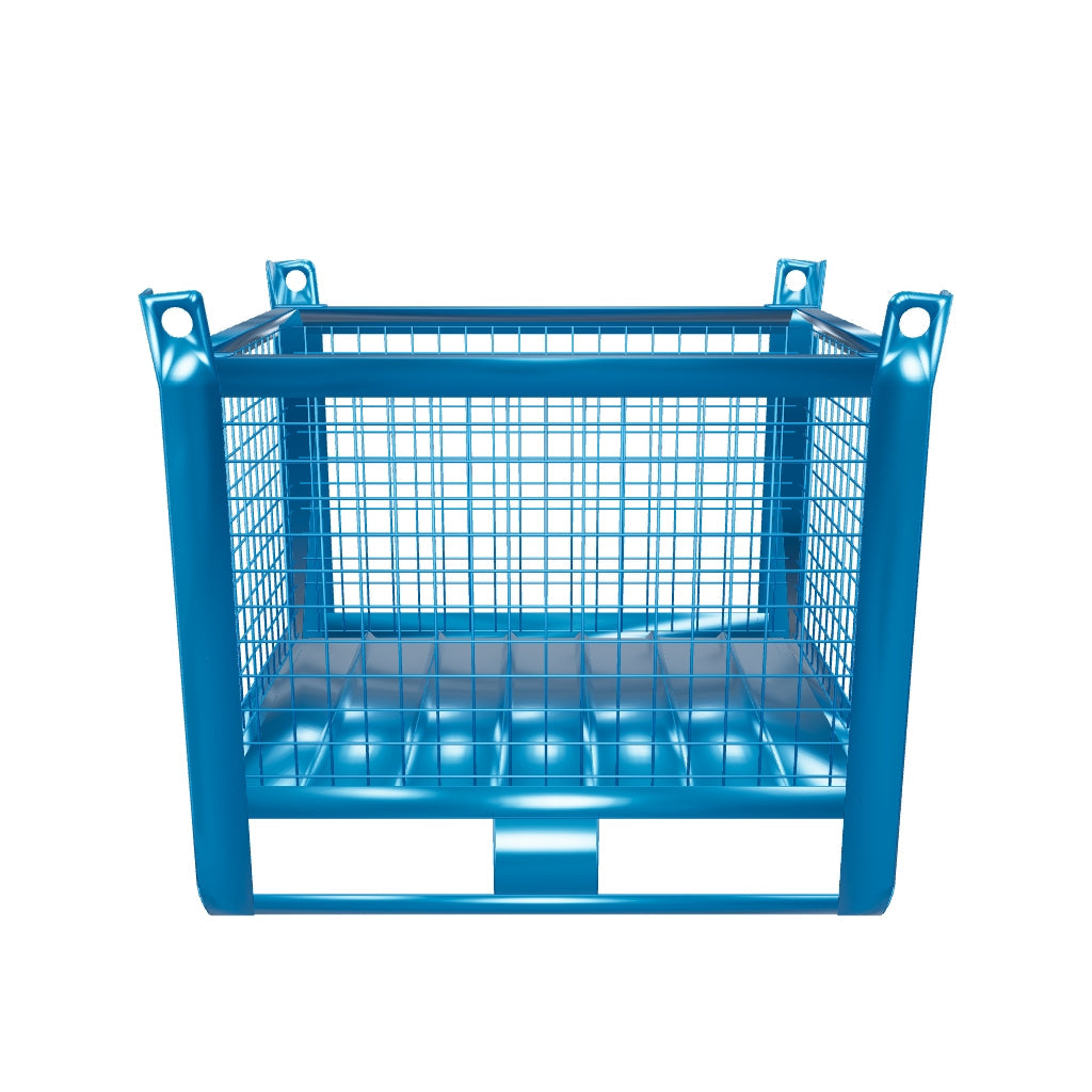 Electro-welded mesh container - Capacity 1000 kg - Dimensions 1000x800x880 mm - RAL 6011