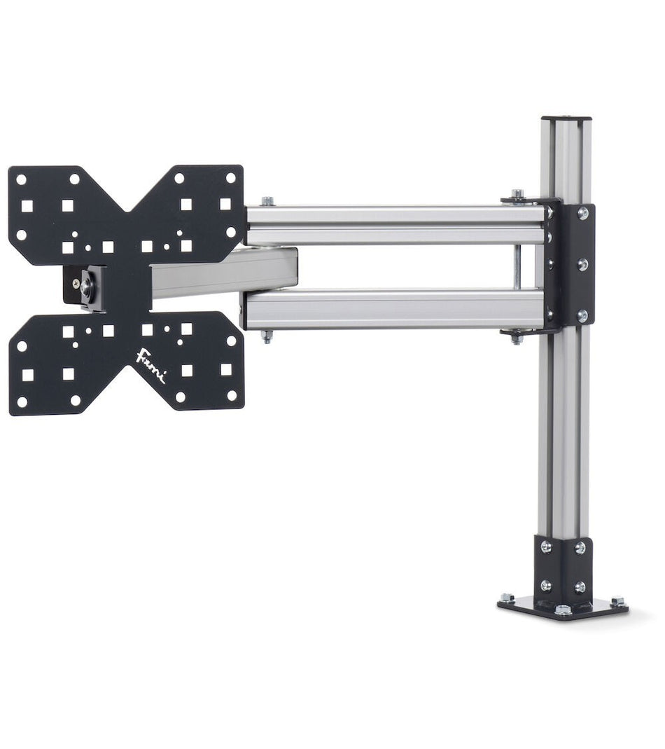 Braccio estendibile con piastra porta monitor- dim. mm L=724 P=225 A=550