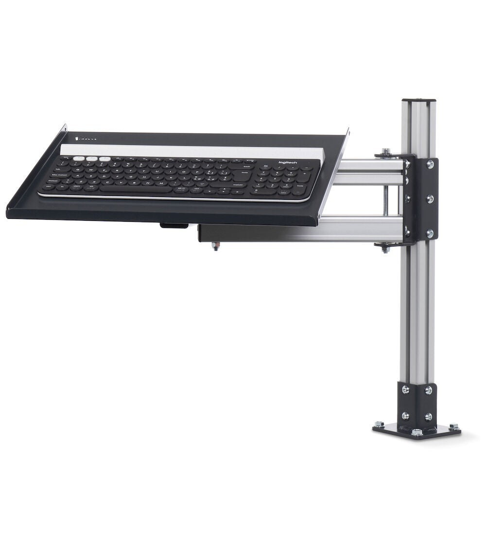 Braccio estendibile con vassoio inclinato- dim. mm L=745 P=480 A=552