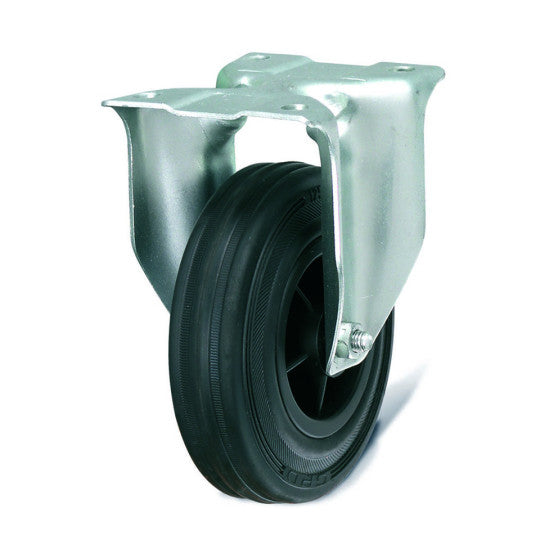 Ruota fissa in gomma - Serie NEXIT