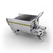 SBR300 benna ribaltabile con ruote con capacità 300 lt