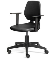 Sedia in poliuretano con ruote - dim. mm L=630 P=630 A=980