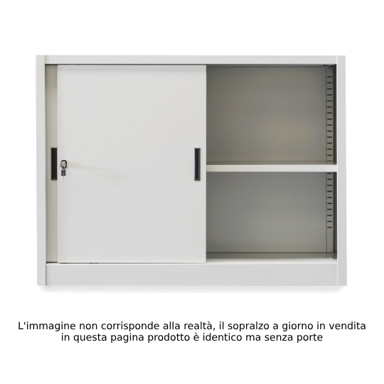 Open shelf for wardrobe L 1000 and 1200 mm - 1 mobile shelf - rounded edges 