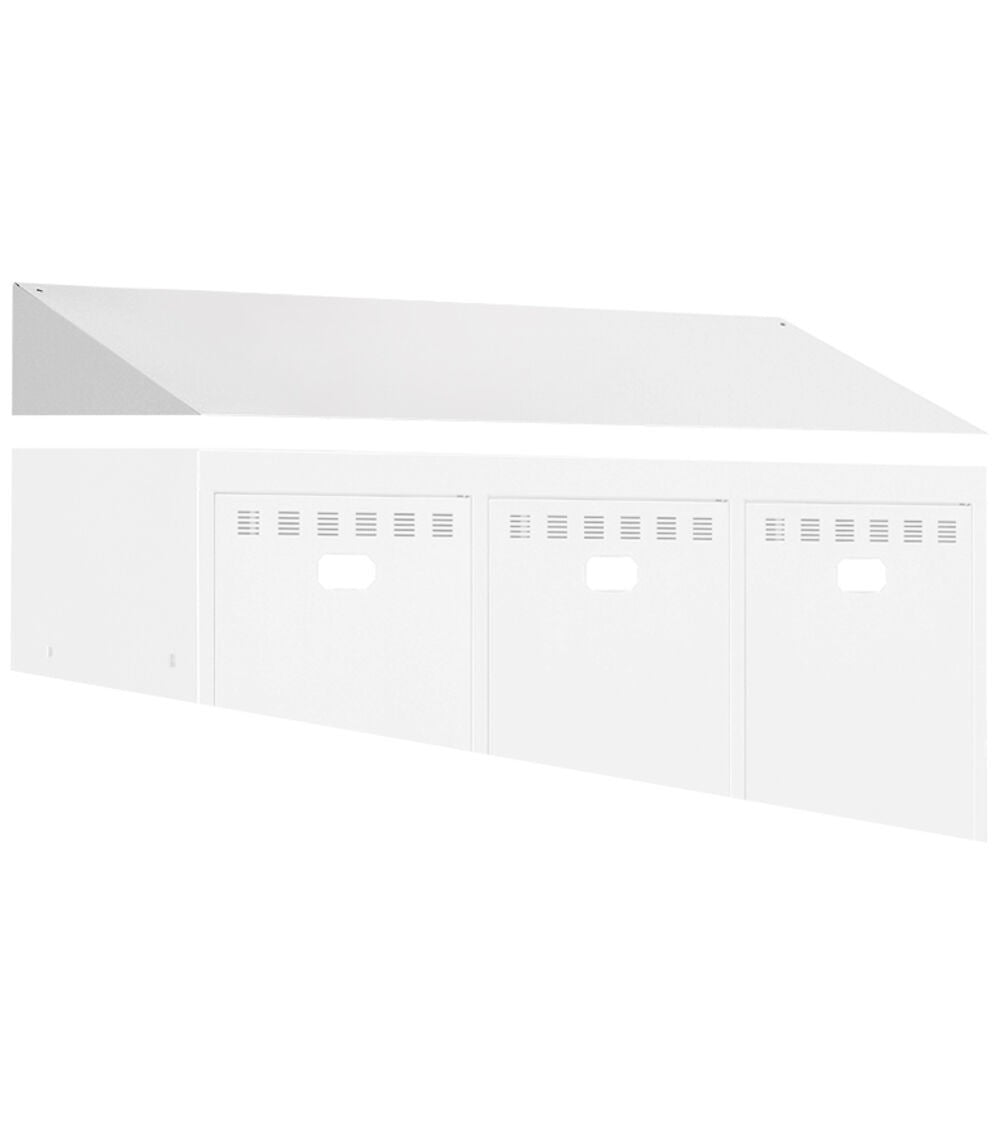 Additional sloping roof - dim. mm L=1191 D=502 A=220