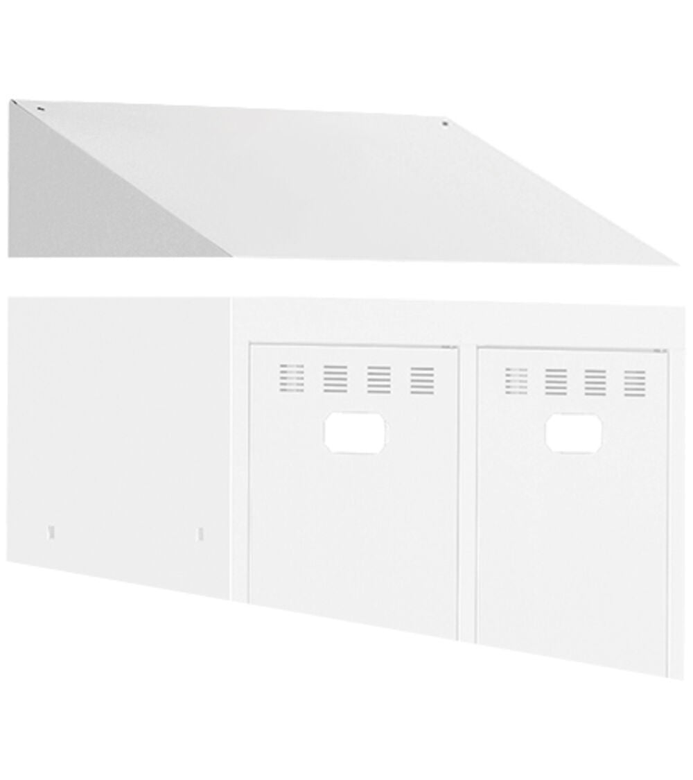 Additional sloping roof - dim. mm L=607 D=502 H=220