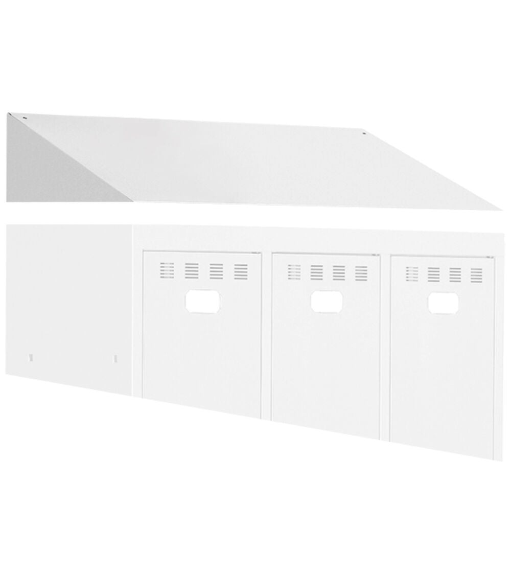 Additional sloping roof - dim. mm L=899 D=502 H=220