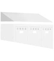 Tetto inclinato aggiuntivo - dim. mm L=899 P=502 A=220