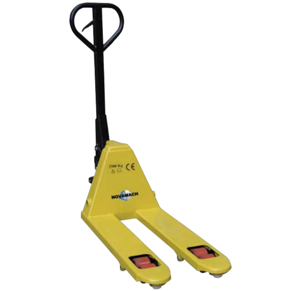 Manual pallet truck for special sizes with brake 