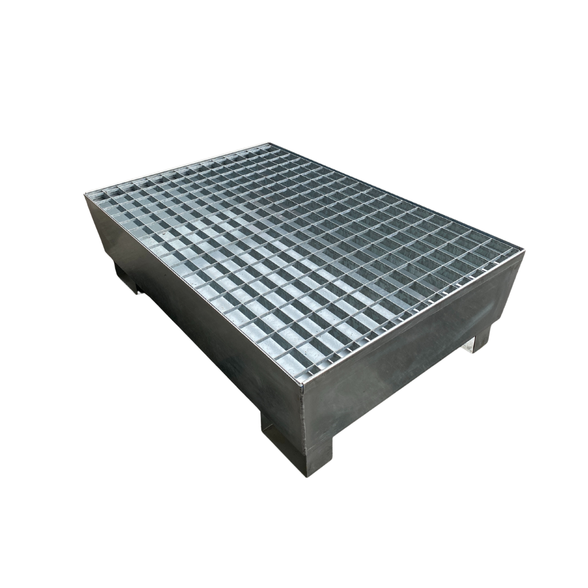 Vasca di raccolta conica per 2 fusti da 200 LT - Zincata