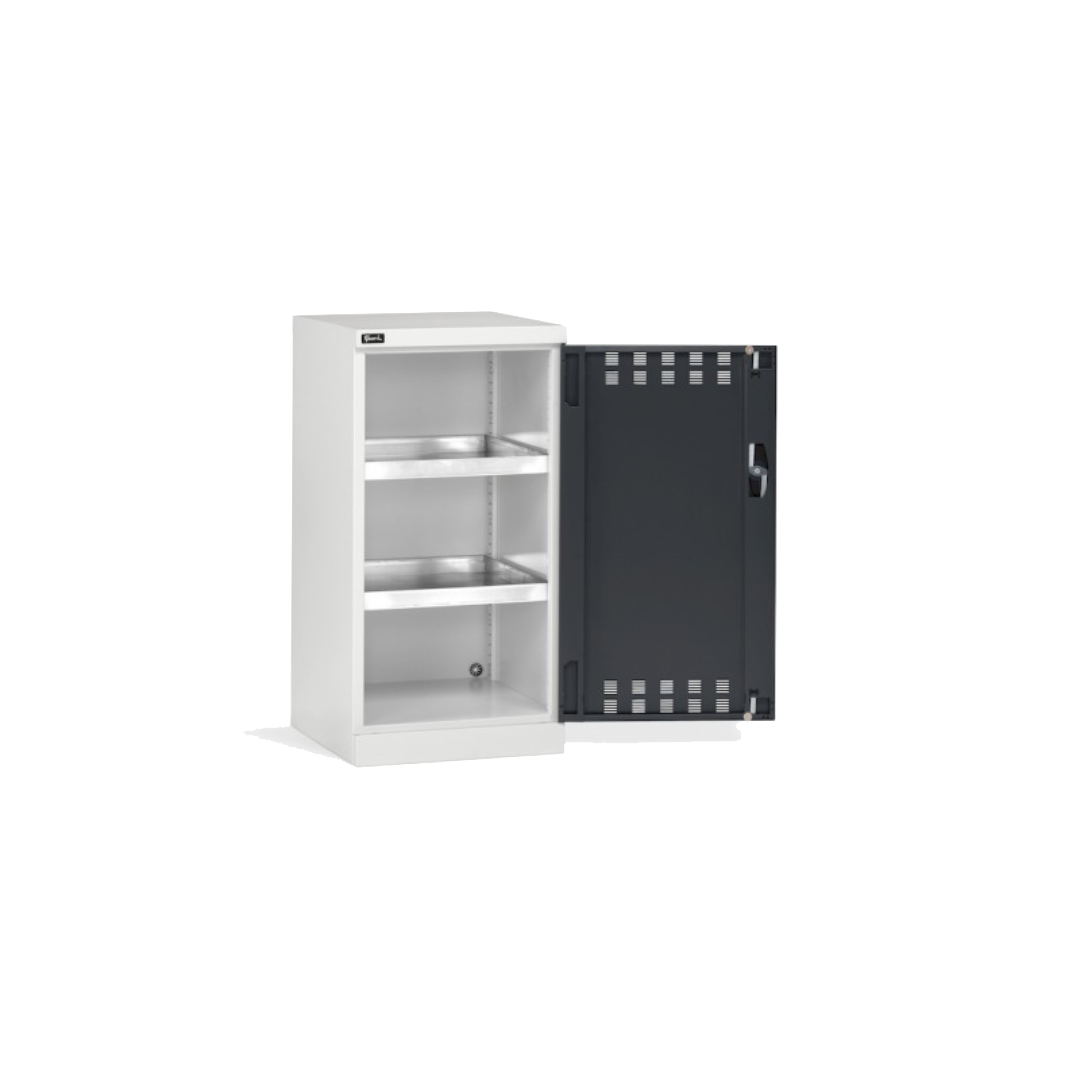 PERFOM110, Armadio con ante a battente fessurate, L512 x P555 x H1000 mm