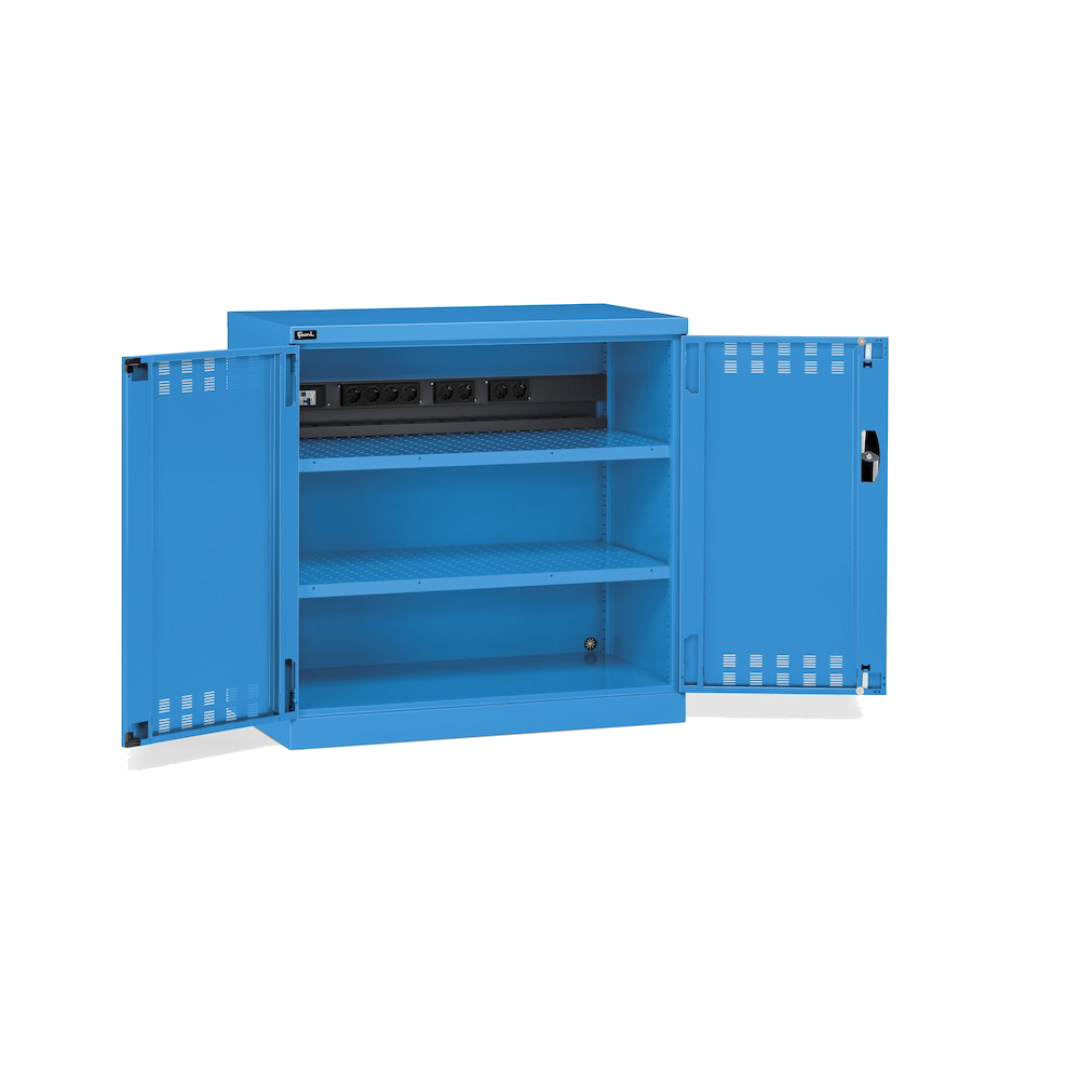 PERFOM120, Armadio con ante a battente fessurate, L1023 x P555 x H1000 mm