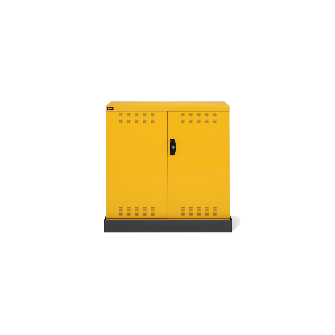 PERFOM120, Armadietto per infiammabili vernici e solventi, 1 piano, 1 vasca esterna, L1023 x P555 x H1000 mm