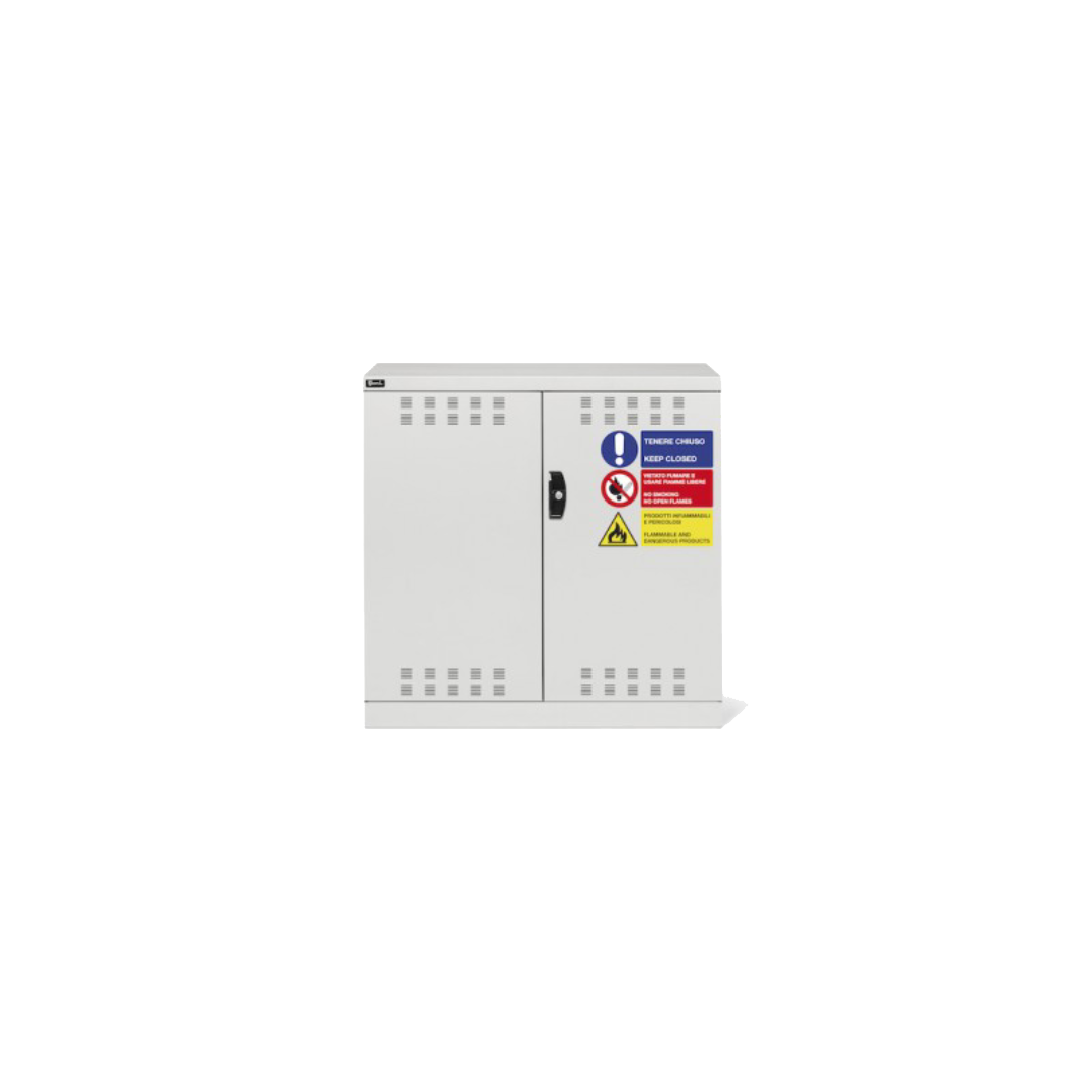 PERFOM12017, Armadio con ante a battente fessurate, L1023 x P555 x H1000 mm - Mayermoover