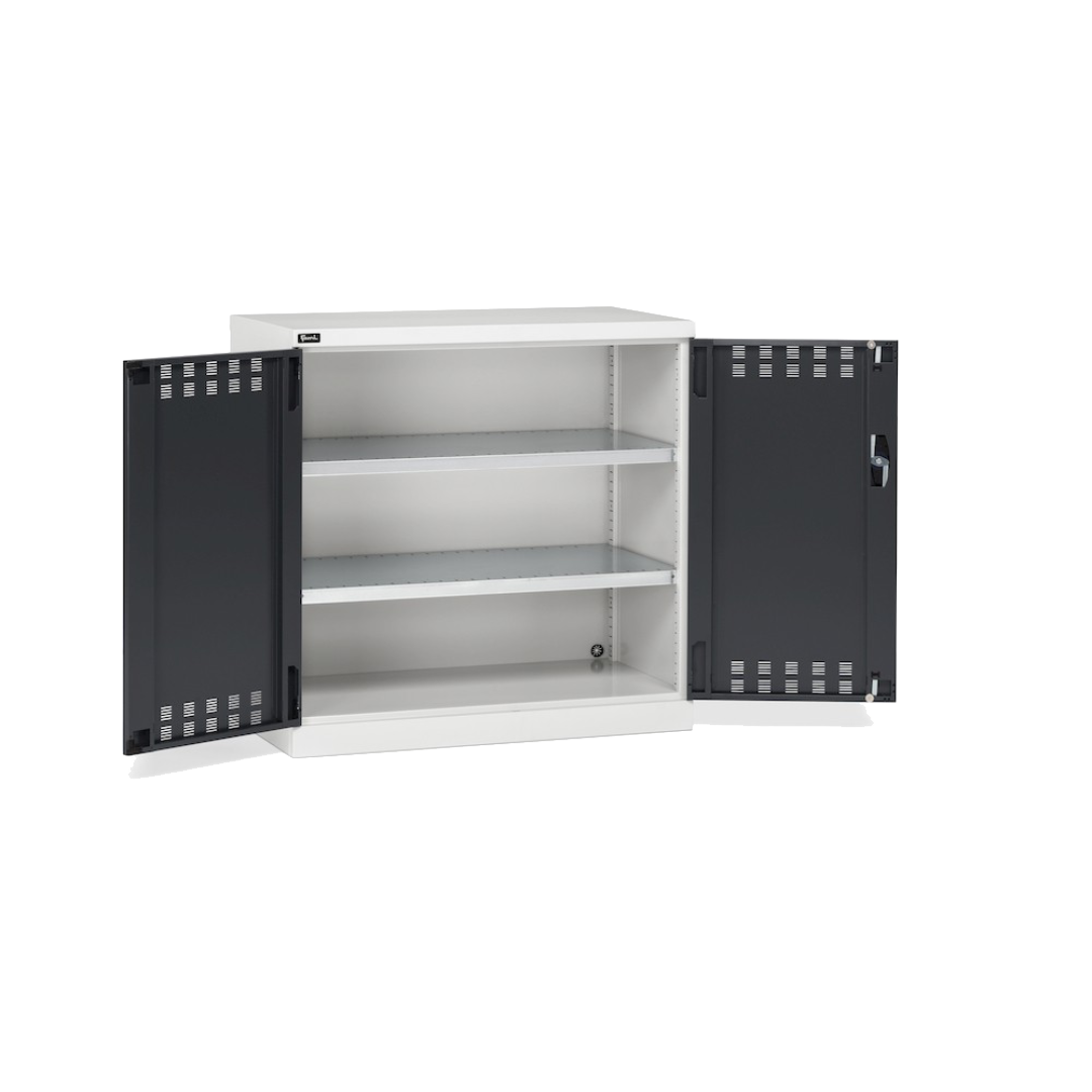 PERFOM120, Armadio con ante a battente fessurate, L1023 × P555 × H1000 mm