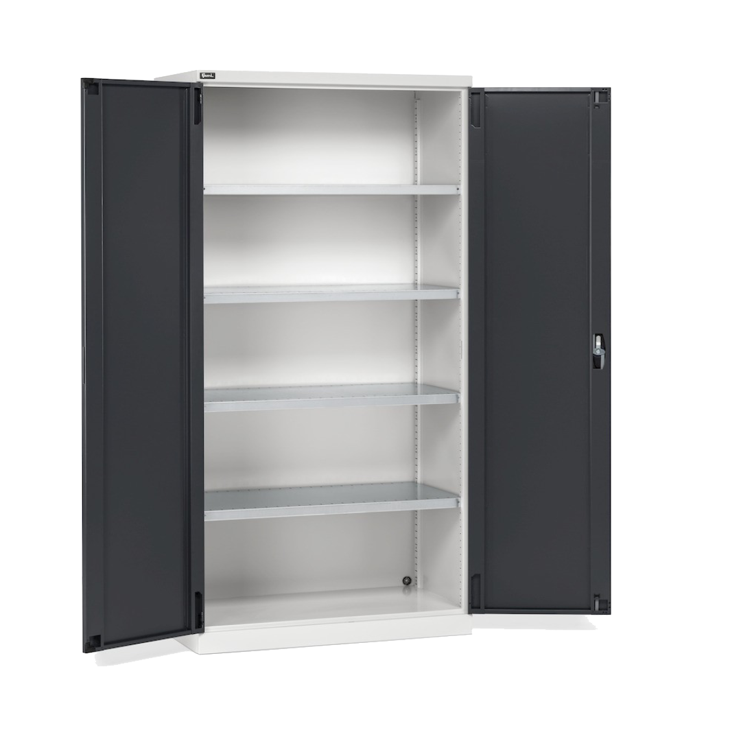 PERFOM140, Armadio con 2 ante, 4 ripiani, L1023 x P555 x H2000 mm