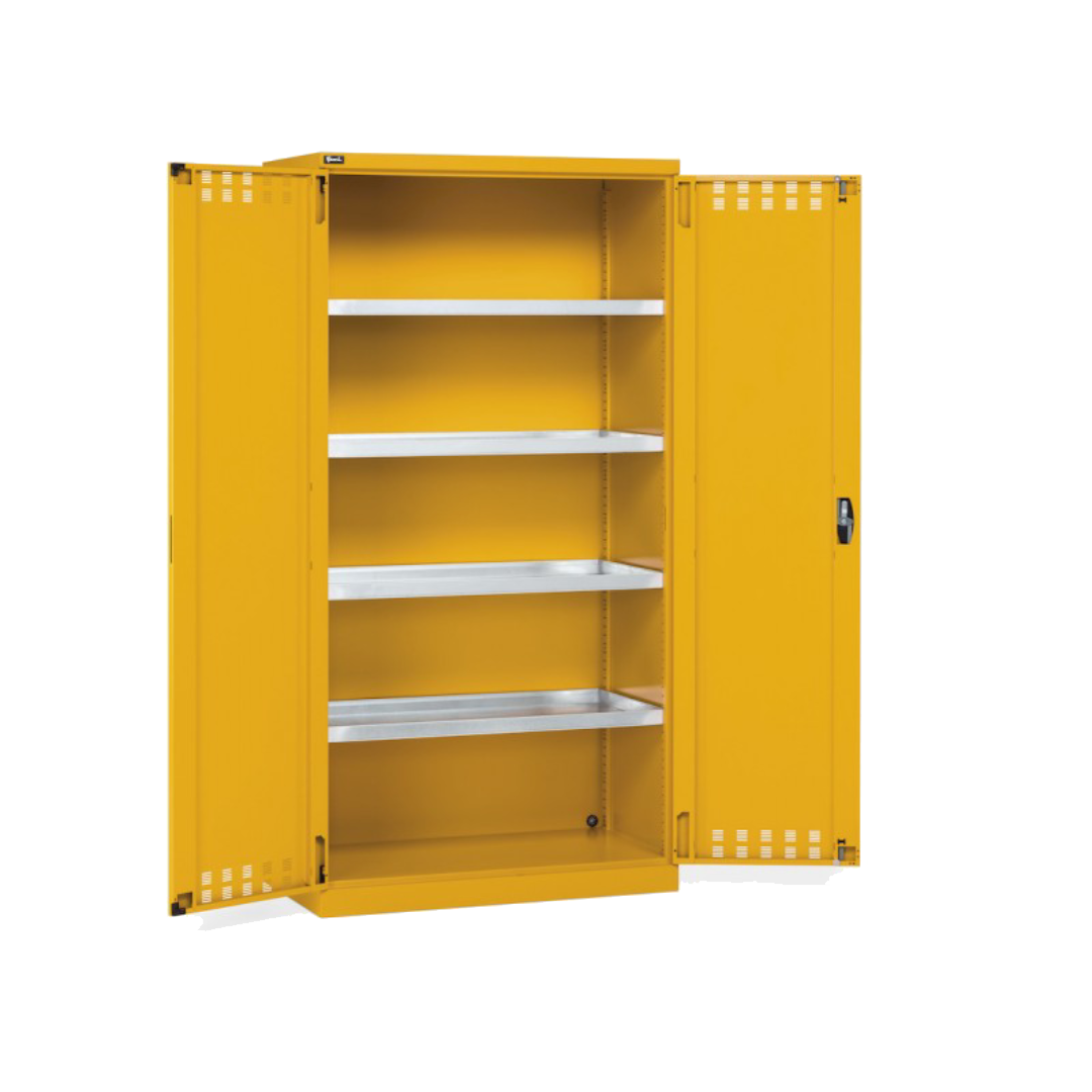 PERFOM140, Armadio 2 ante battente fessurate, 4 vasche stagne interne, L1023 x P555 x H2000 mm