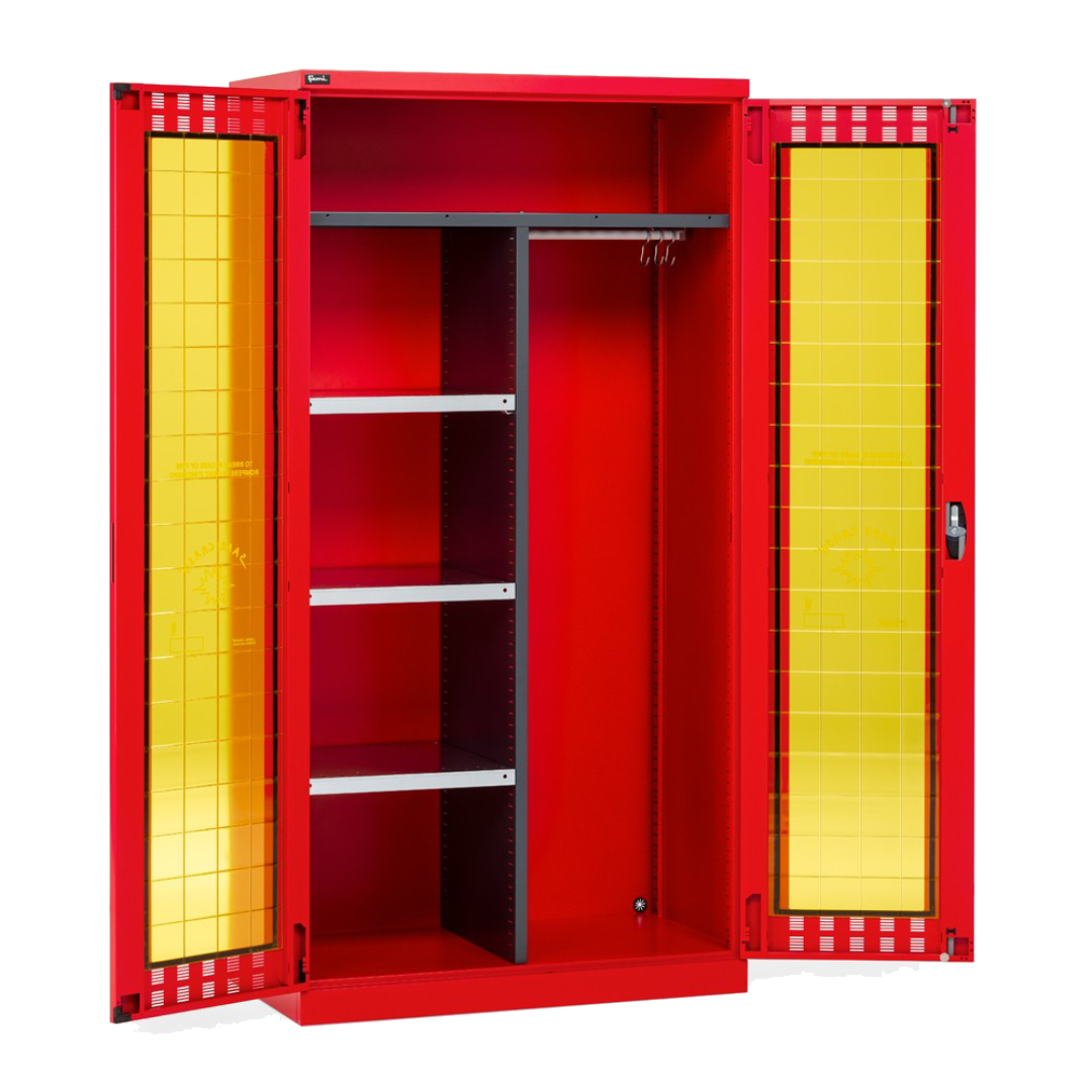 PERFOM14033, Armadio di sicurezza DPI e attrezzature antincendio, L1023 x P555 x H2000 mm