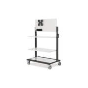 BINCART1005, Carrello scaffale componibile con pannello forato