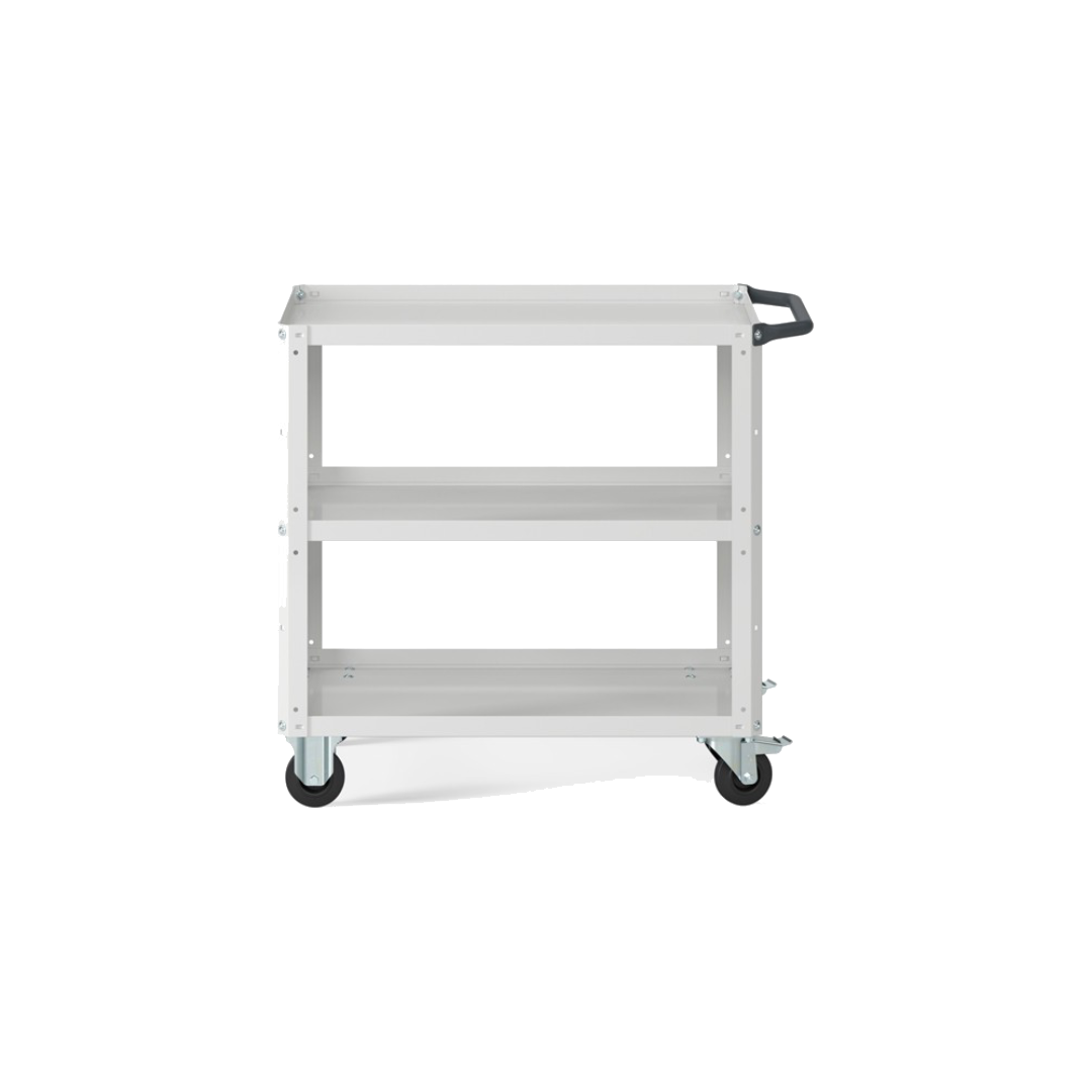 CLEVER09, Carrello a ripiani con ruote e piano aggiuntivo