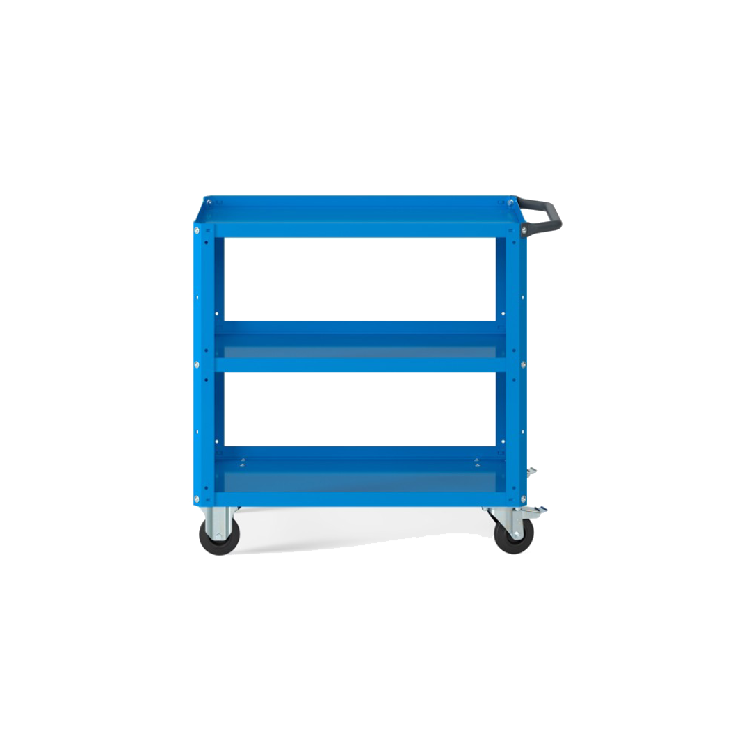 CLEVER09, Carrello a ripiani con ruote e piano aggiuntivo