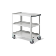 CLEVER09, Carrello a ripiani con piano aggiuntivo e ruote in gomma antritraccia sintetica