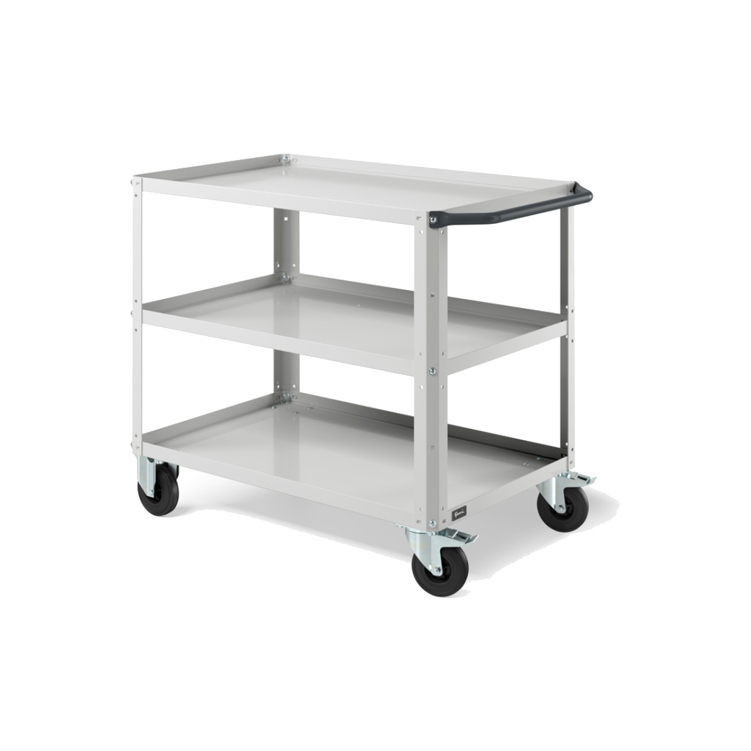 CLEVER10, Carrello a ripiani con ruote e piano aggiuntivo