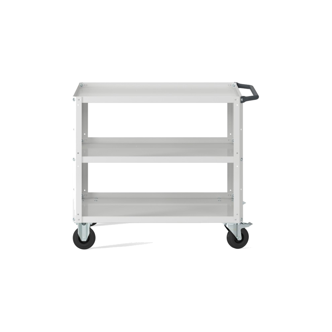 CLEVER10, Carrello a ripiani con ruote e piano aggiuntivo