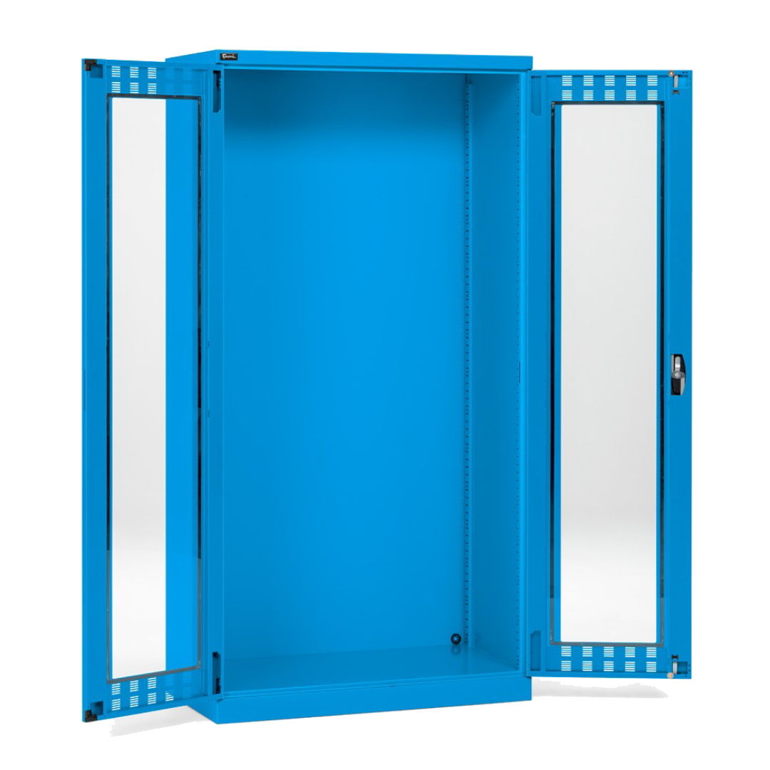 FAA1440C000, Armadio officina vuoto con ante battente in policarbonato, L1023 x P555 x H2000 mm