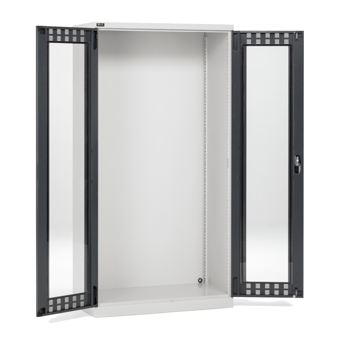 FAA1440C000, Armadio officina vuoto con ante battente in policarbonato, L1023 x P555 x H2000 mm